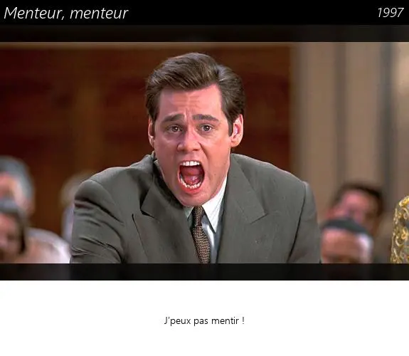 Vignette : Menteur, menteur
